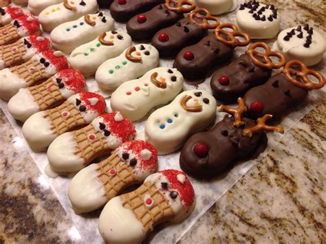 The dough can be made several days ahead and stored in the refrigerator; Nutter butter Christmas cookies | Recipes | Pinterest ...