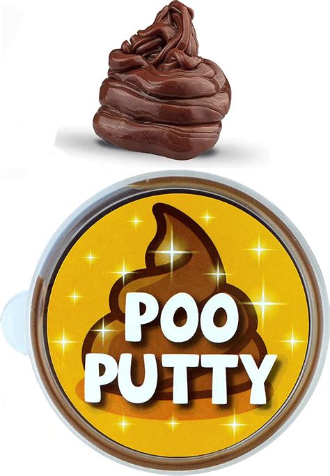 Brown Poo Slime Putty Turd Poop Prank Fun Novelty Magical And