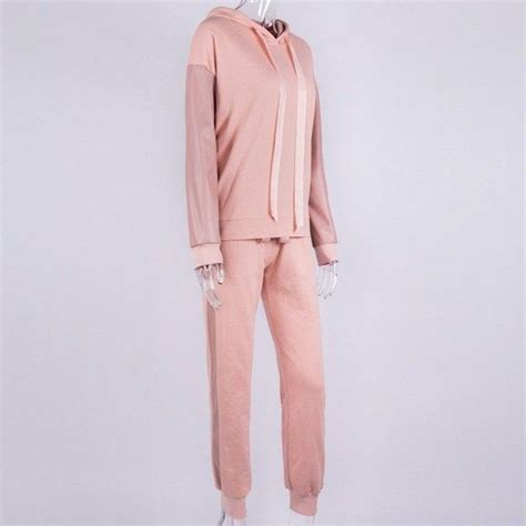 women s hoodie and pants tracksuit 2pcs set casual long sleeve for autumn streetwear model