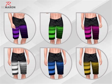 The Sims Resource Hurley Swim Shorts For Men Mesh Needed