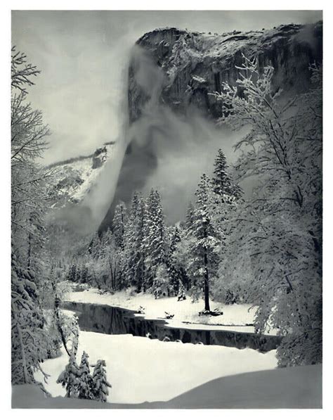 Ansel Adams Yosemite El Capitan Winter 1949