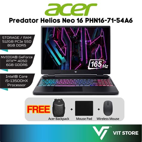 Acer Predator Helios Neo Phn A Wuxga Rtx Intel
