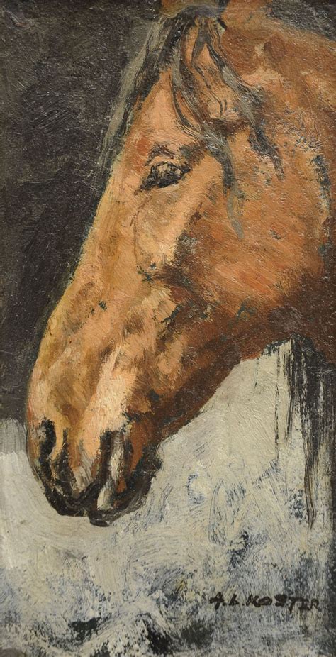 Anton Koster Paintings Prev For Sale A Horses Head