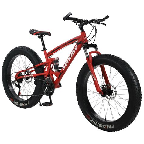 Soiking 26 Heavy Duty Fat Tire Mountain Beach Cruiser Trek Bike