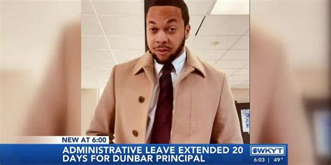 Watch Dunbar High Schools Principals Leave Extended