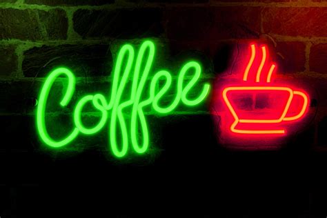 Led Sign Coffee Cup Neon Sign Coffee Neon Light For Bar Neon Etsy In