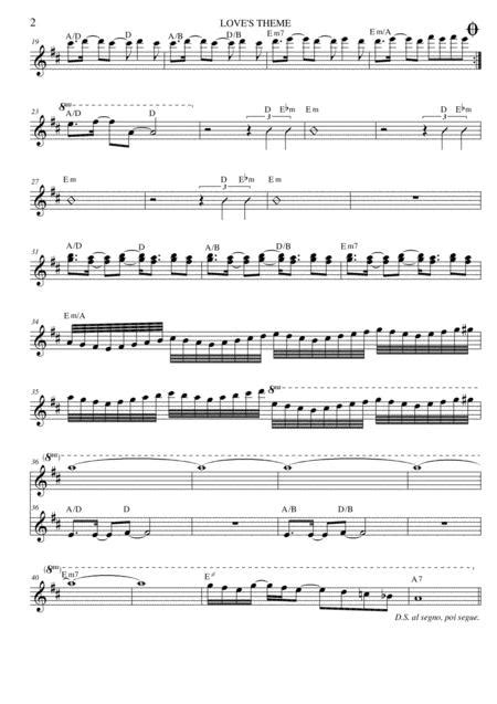 Loves Theme By Barry White Digital Sheet Music For Lead Sheet