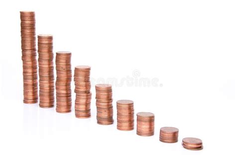 Stacks Of Copper Coins Stock Image Image Of Investment 40611553