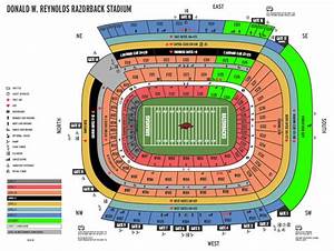 Razorback Stadium Seating Chart Razorback Stadium Fayetteville