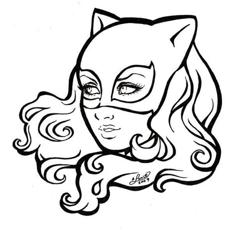 Catwoman Cat Coloring Page Superhero Coloring Cat Coloring Book