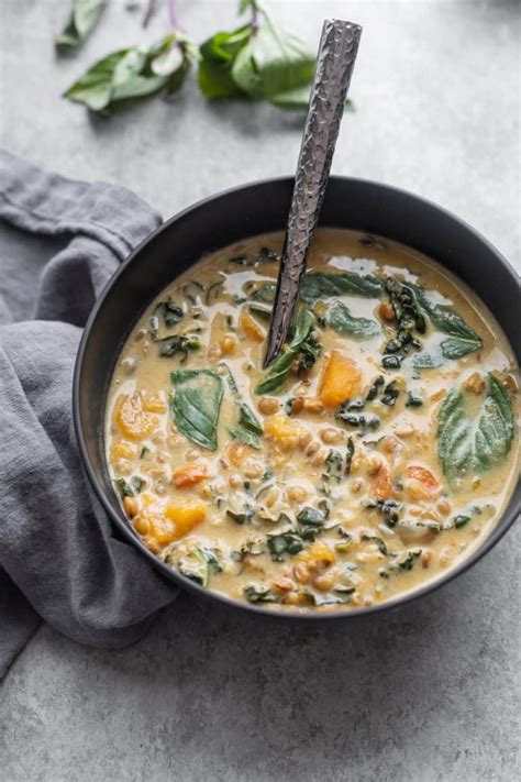 Spicy Thai Green Curry Soup With Lentils Delish Knowledge