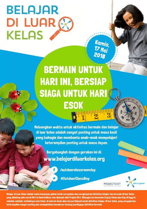 Poster Promosi A4 Belajar Diluar Kelas Indonesia