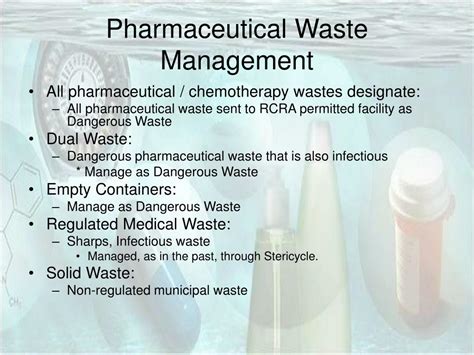 Ppt Pharmaceutical Waste Management Powerpoint Presentation Free