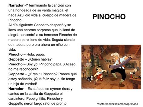 Cuentos Infantiles Pinocho Guión Teatral Cuento Popular Para Leer Y