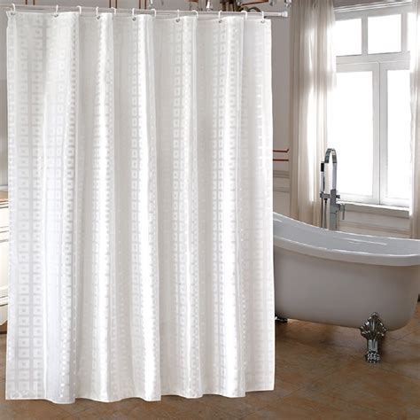 Ufaitheart Extra Long Fabric Shower Curtain 72 X 84 Inch Long Shower