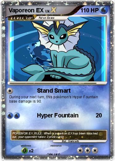 Pokémon Vaporeon Ex 31 31 Stand Smart My Pokemon Card