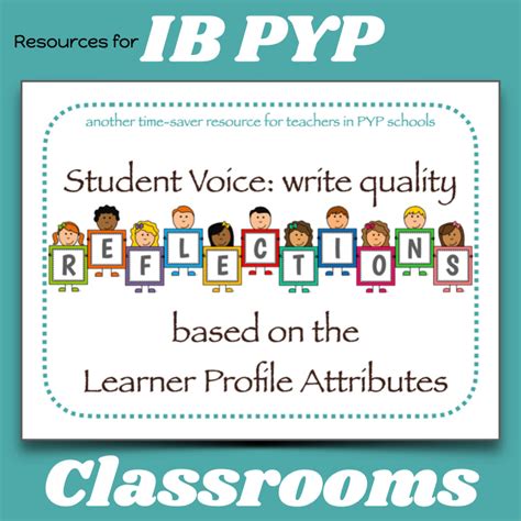 IB PYP Reflection Prompts For Learner Profile Attributes