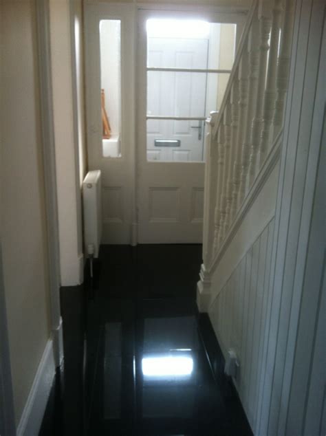 60.8 cms x 60.8 cms. Designer Black - High Gloss Laminate Flooring | Floorless ...