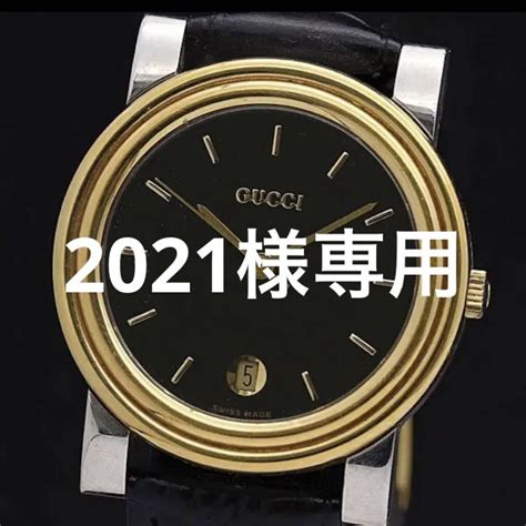 Gucci グッチ 腕時計 4300m 黒文字盤 デイト 稼動 メンズ 箱付き メルカリ