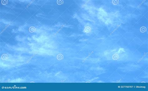 Blurred Blue Sky With Puffy Clouds Background Stock Video Video Of