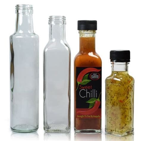 Glass Sauce Bottles Glass Food Packaging UK Ampulla Co Uk