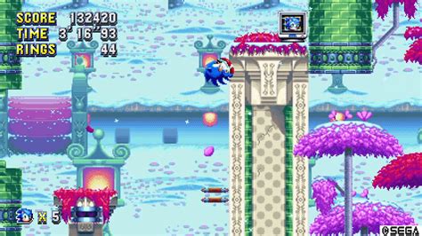 Sonic Mania Press Garden Zone Act 2 Youtube
