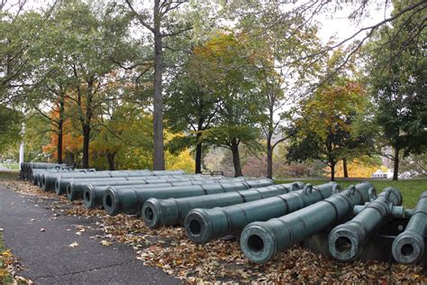 Cannons On Trophy Point Military Academy United States