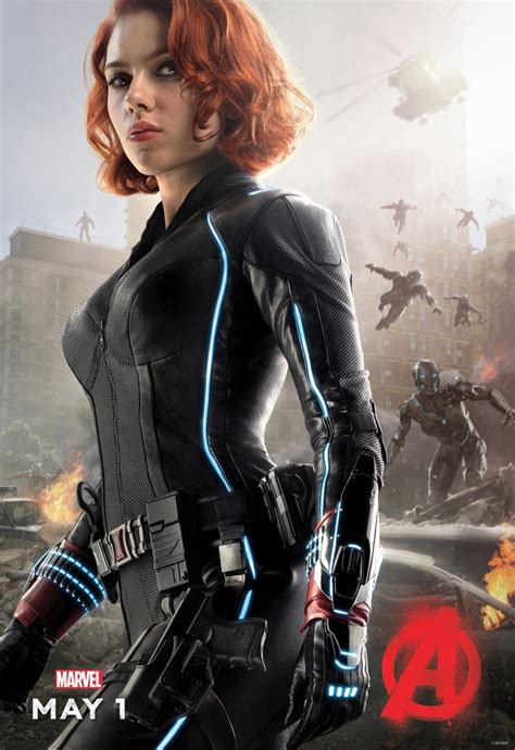 Avengers Age Of Ultron Poster With Black Widow