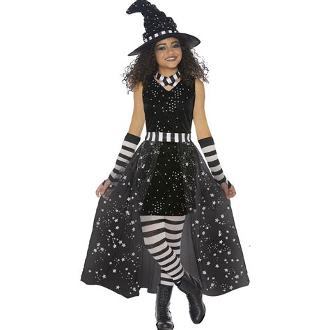 Celestial Witch Girls Medium Female Kids Witch Halloween Costume