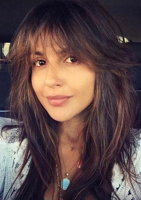 Long Length Hairstyles With Bangs