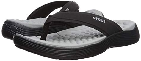 Crocs™ Reviva Womens Flip Flop Sandals In Blackblack Black Lyst