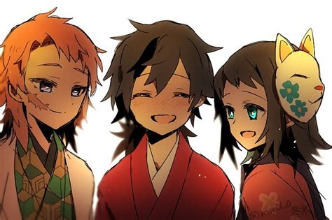 Sabito Giyuu And Makomo Dibujos De Anime Dibujos Animados Bonitos