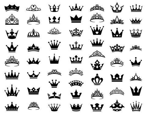 Crown Svg Bundle Png Crowns Svg Princess Crown Svg Cut Files For