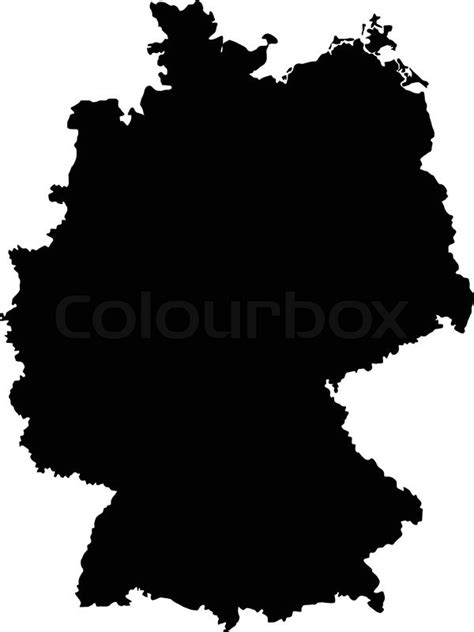 Vector Illustration Of Maps Of Germany Stock Vector Colourbox