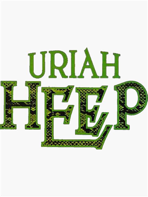 Blackwhitereddesign Heavy Metal Uriah Heep Band Logo Sticker By