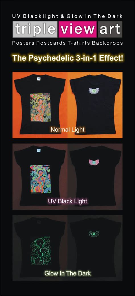 Pin On Womens Uv Black Light T Shirts