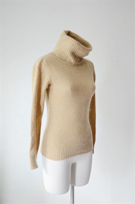 Angora Brown Turtleneck Sweater Xss