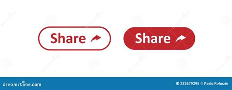 Share Button Simple Isolated Illustration Social Icon Concept In Flat