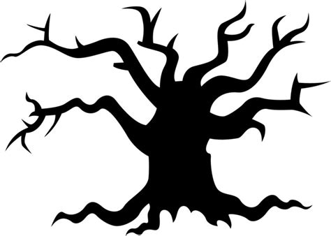Spooky Tree Outline Clipart Best