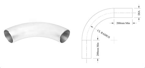 Long Radius Bend Ss Long Radius Bend Buttweld Long Radius Bend