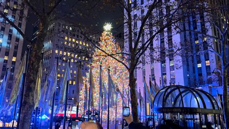 Rockefeller Center Christmas Tree Lighting 2021 In New York City 🎄
