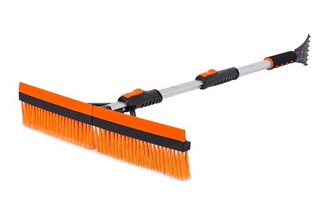 Birdrock Home Snow Moover 46 Extendable Snow Brush With Squeegee And Ice