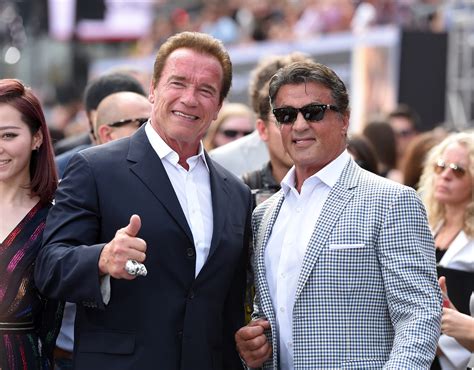 arnold schwarzenegger discusses rivalry with sylvester stallone