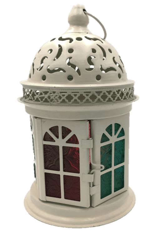 Moroccan Style Candle Lantern Battery Operated Led Light Black Temple