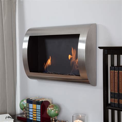 Anywhere Fireplace Chelsea Stainless Steel Indoor Fireplace Walmart