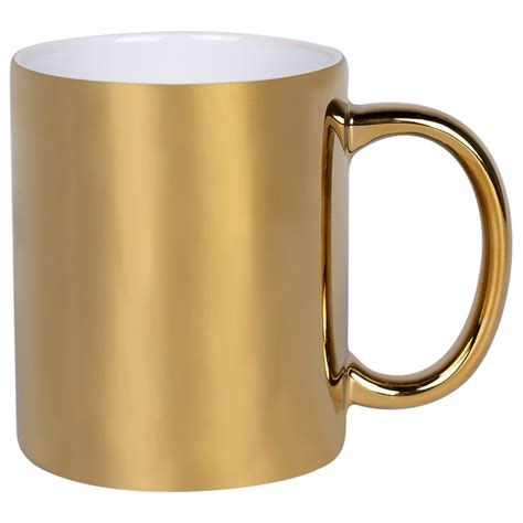 12 Oz Metallic Coffee Mug Blank Totally Promotional