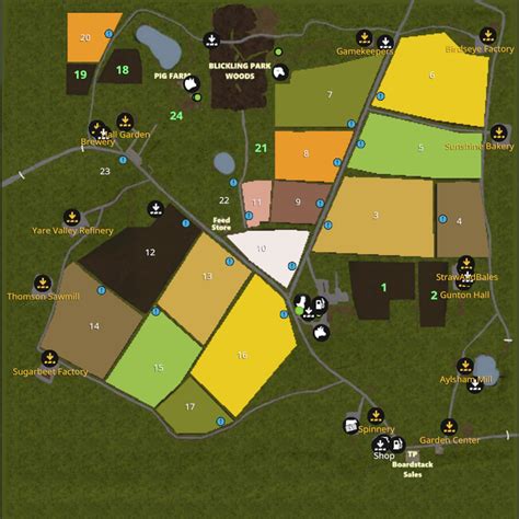 Fs17 Blickling V2 Map Farming Simulator 2019 2017 2015 Mod