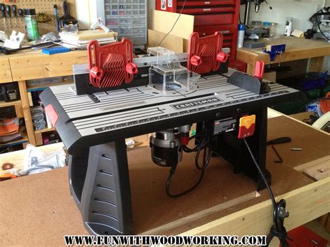 The New Craftsman Router Table Has Been Assembled And Is Ready For Its