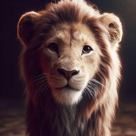 Premium Ai Image Majestic Lion Ai Generated Illustration