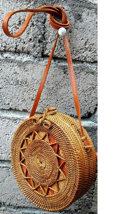 Round Rattan Handbags Bali